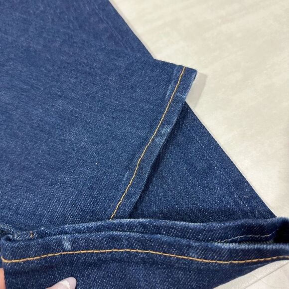 Swedish Hasbeens Short Slim Leg Dark Denim Jeans​ - Picture 10 of 11